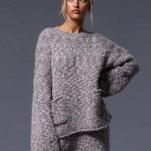 MUSERA Knit Long Sleeve Jumper With Pockets