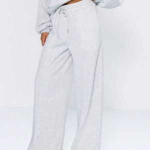 MUSERA Pintuck Detail Wide Leg Joggers