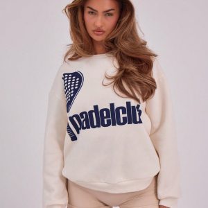 MUSERA Padel Club Print Crew Neck Only Fall Sweatshirts