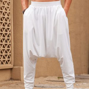 Manfinity KASUA Men’s Solid Color Casual Basic Pants For Daily Wear